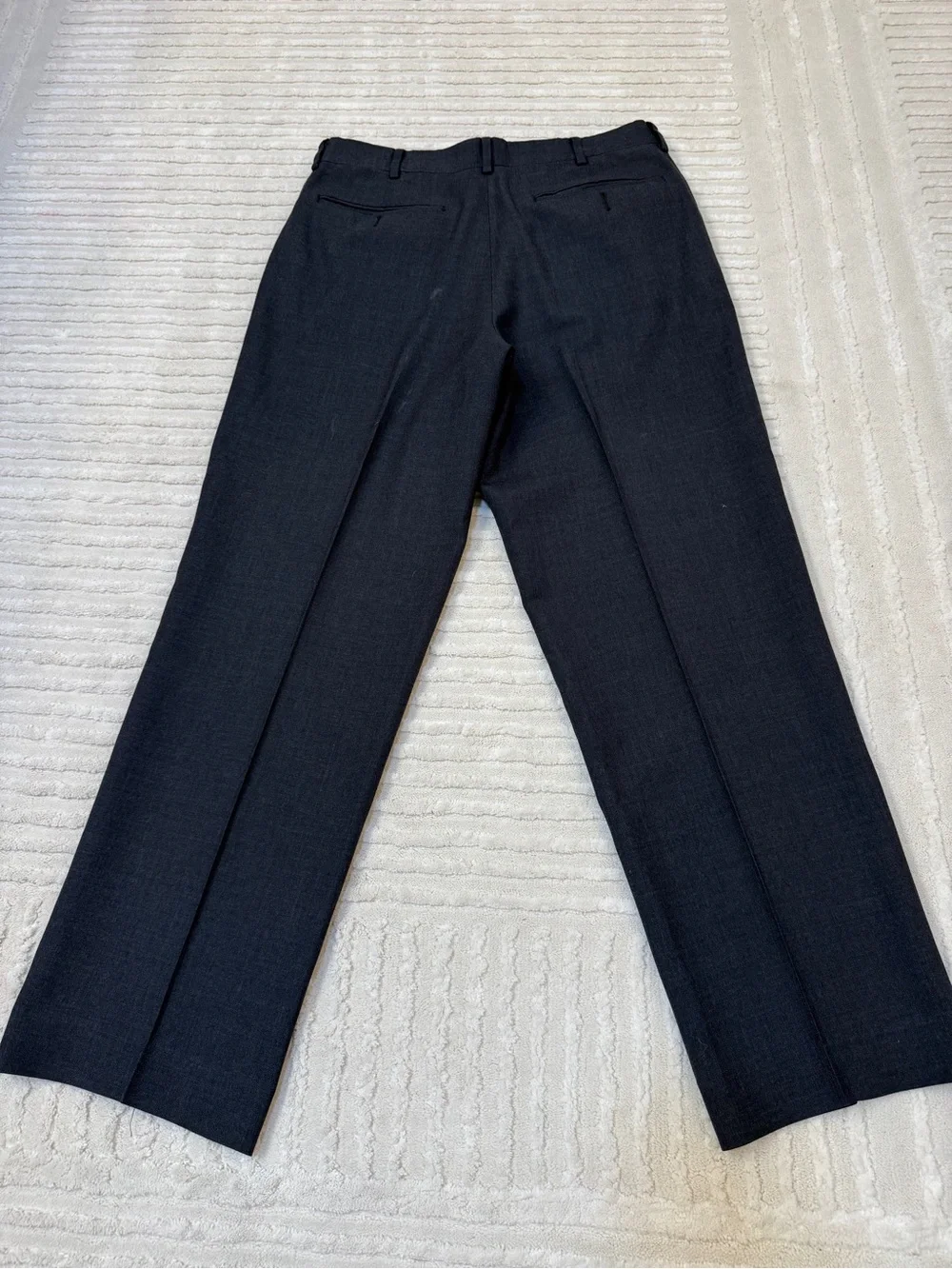 L.L. Bean Men's Dark Charcoal Dress Pants size 31 100% wool